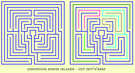 Chevening House cut out and keep
